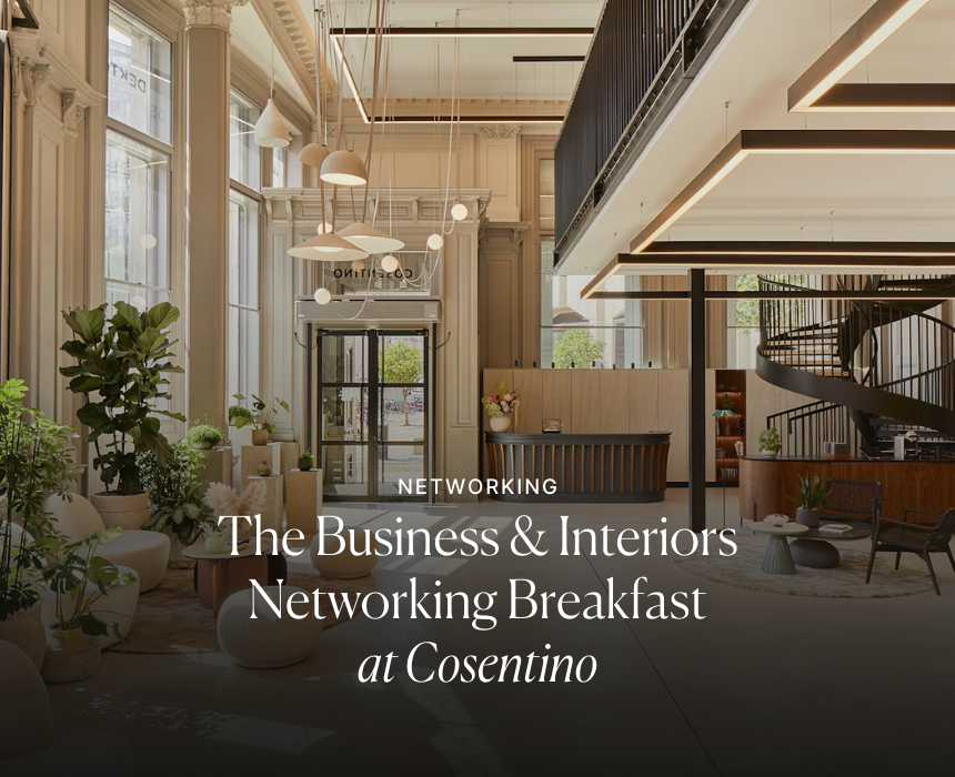 interior design networking breakfast business and interiors