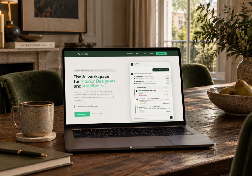atelix ai workspace for interior designers business and interiors event